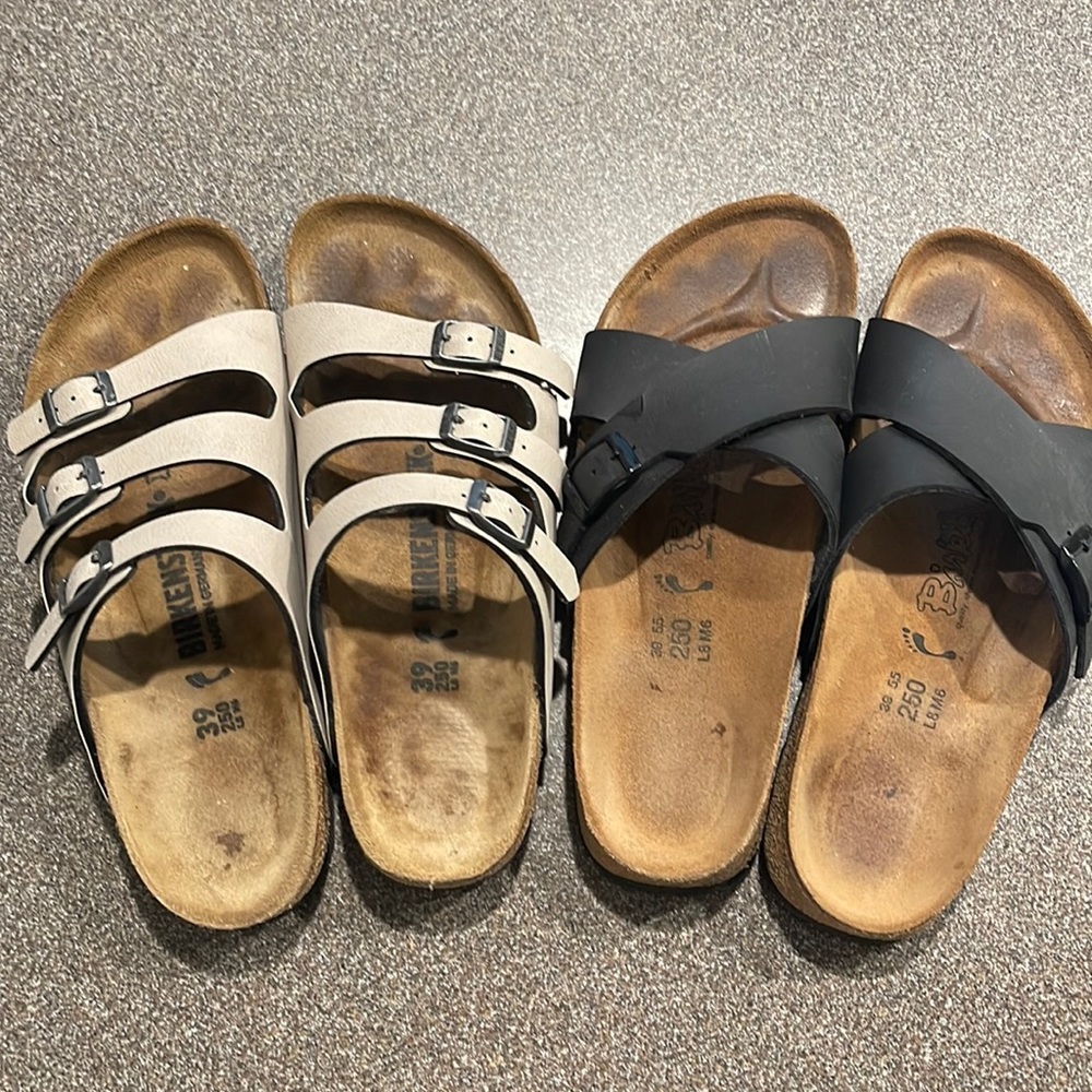 2 sets of Birkenstocks